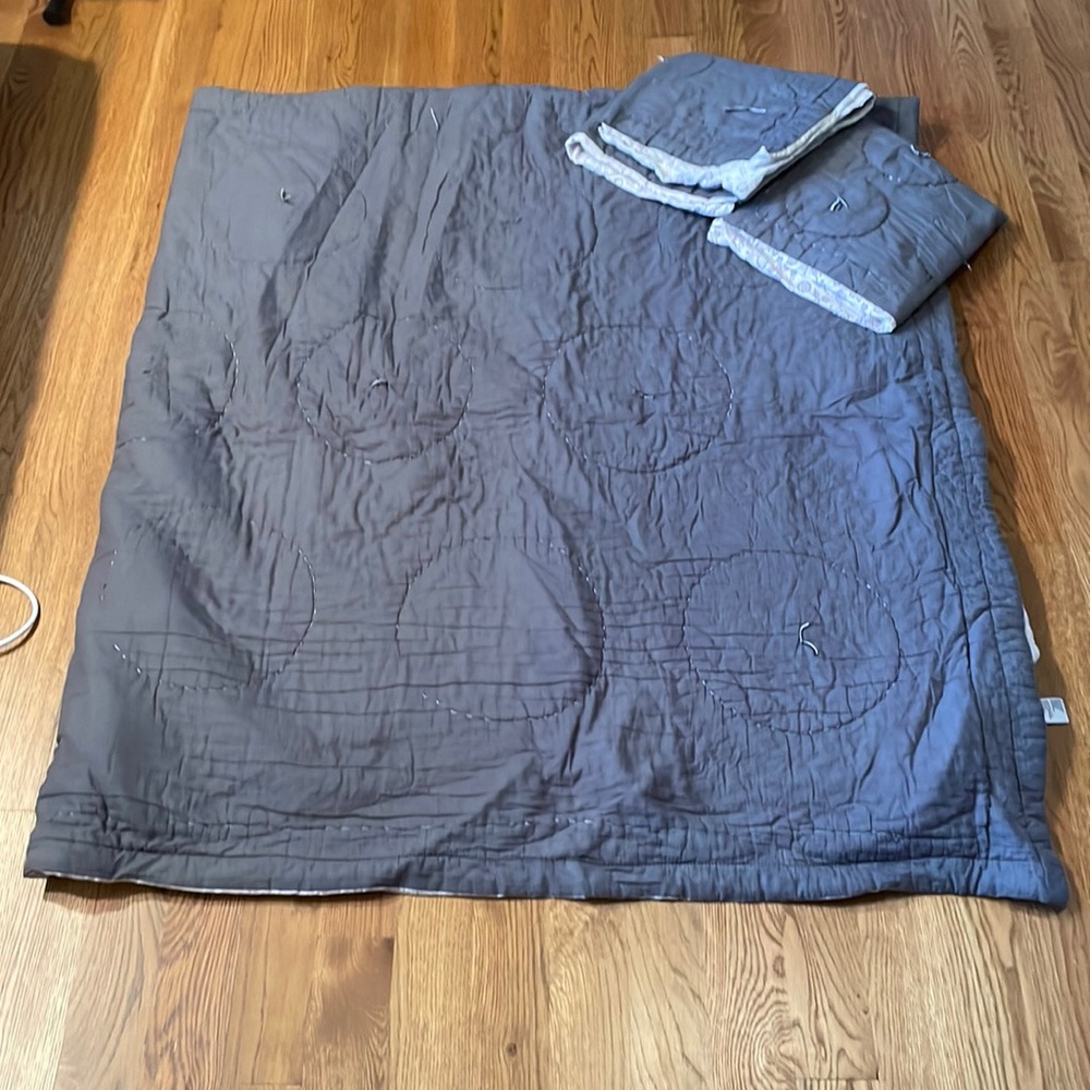 Anthropologie Reversible Airy Gauze Quilt